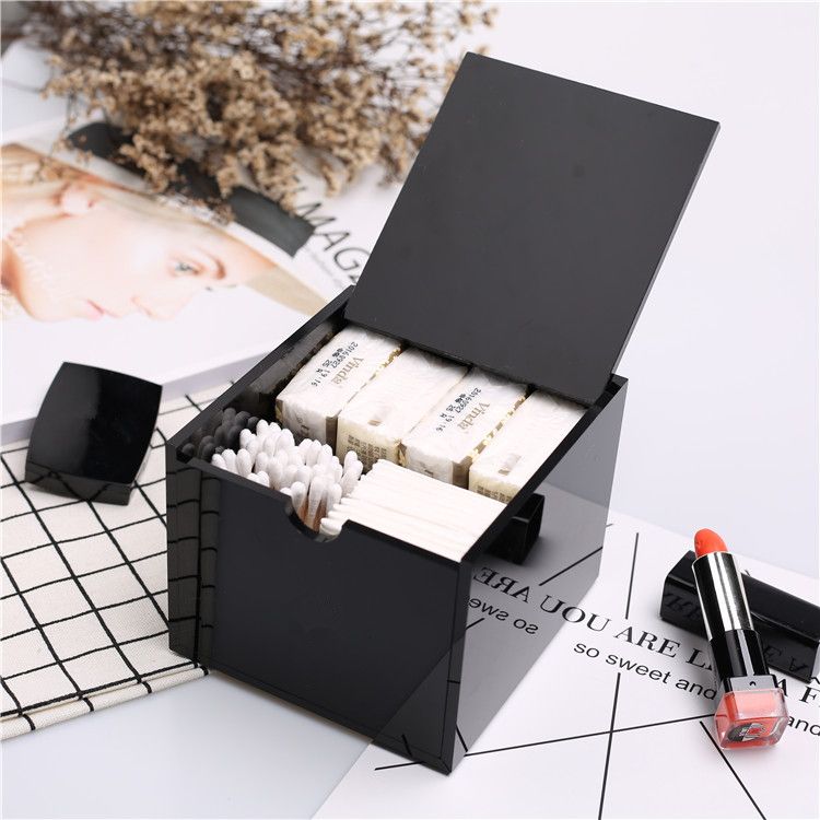 Compre Caja De Tejido De Tejido De Almacenamiento De Q Tips De Algodón