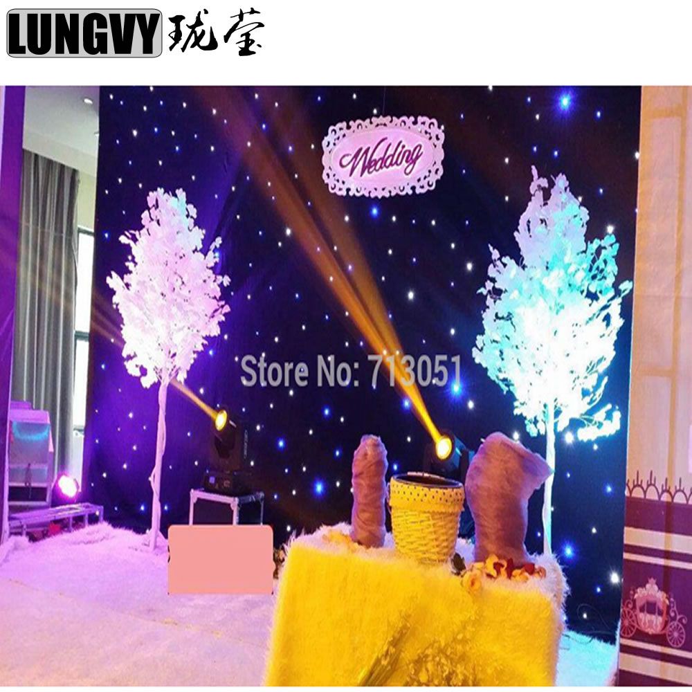 2018 3mx3m Led Star Curtain Led Star Cloth Led Backdrops For Dj Stage Wedding Backdrops Light Curtains From Longying2010 $235 08
