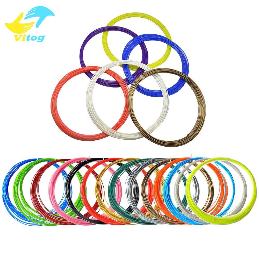 3D Filament ABS PLA 1 75mm Printer Filament Materials 10M color total 200M For 3D Printing Pen 3D Printer 3D Printer Pen for Children Christmas Gift