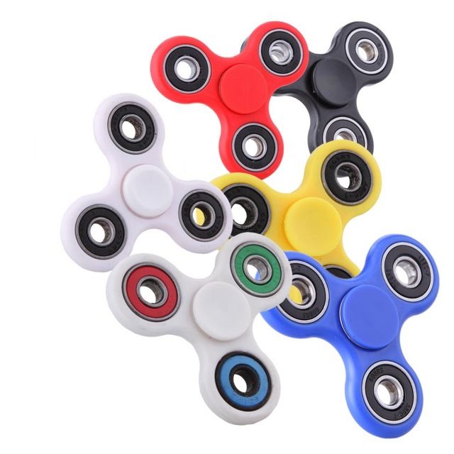 Multi Color Finger Spinner Fid Plastic EDC Hand Triangle Gyro For