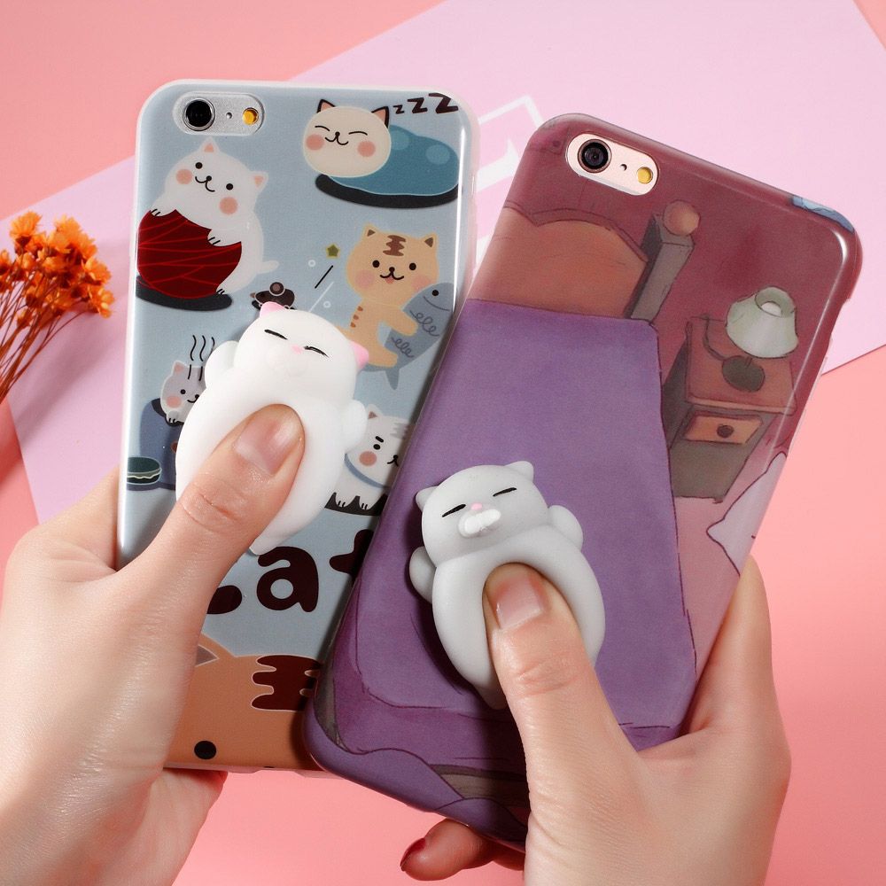 Comprar Acessórios de celular | Kawaii Butt Squishy Fidget Toys Phone Case  For Samsung Galaxy S21 Plus A50 A70 A21S A51 A71 A12 A32 A52 A72 Soft  Silicone Cover