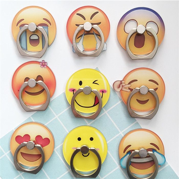 kfz smartphone halter neue design emoji gesicht telefon finger ring groa es bild ansehen