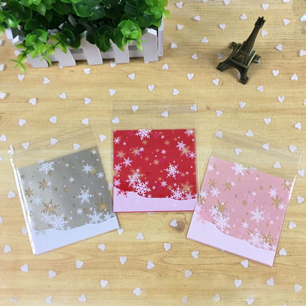 Wholesale Sale Mixed Style Merry Christmas Plastic Bags Cookie Packaging Bag 10x10cm Self Adhesive Bags Funny Christmas Wrapping Paper Funny Wrapping