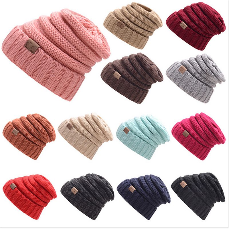 2017 winter knitted cc trendy hats unisex men women warm caps wool 2017 winter knitted cc trendy hats unisex men women warm caps wool knit skull designer hat folds casual cc beanies solid cap christmas best from