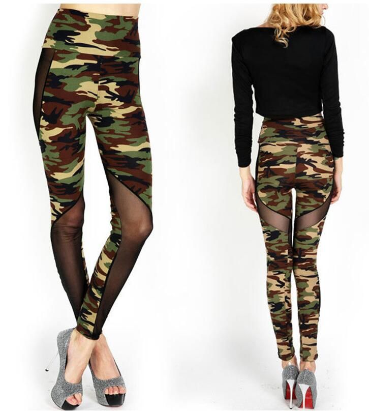 army fatigue workout leggings