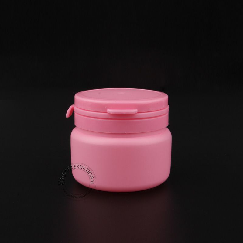 X 120ml Lovely Pink Plastic Chewing Gum Bubble Gum Bottles With Tear