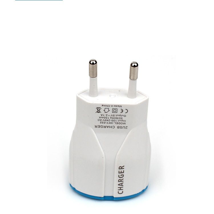 Butterfly Pattern 5 V 1.0A Real 2 Ports USB Wall Charger Adapter voor Smart Phone / 