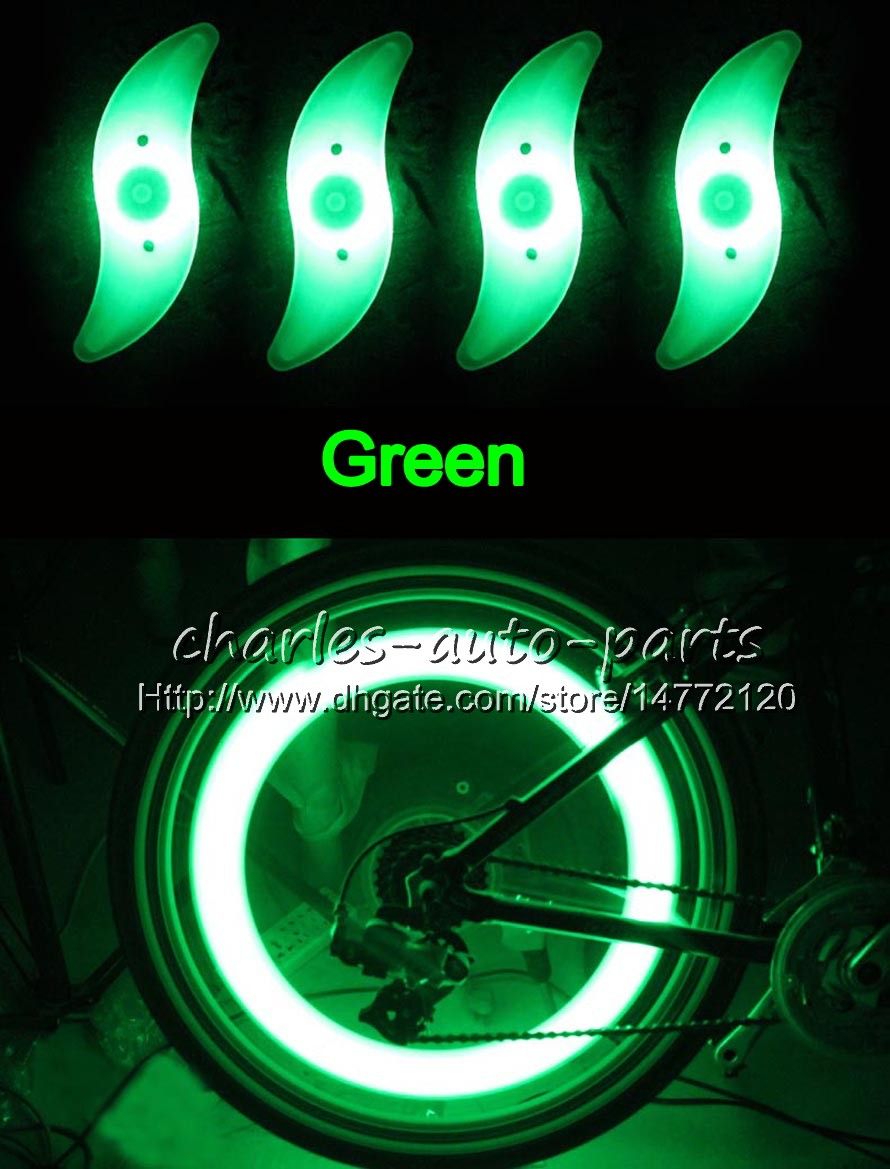 1USD LED Flash Tyre Light Bike Wheel Valve Cap Light Car Bike Bicicletta Motorbicycle Moto LED Wheel Tire lampada Car Light i in vendita