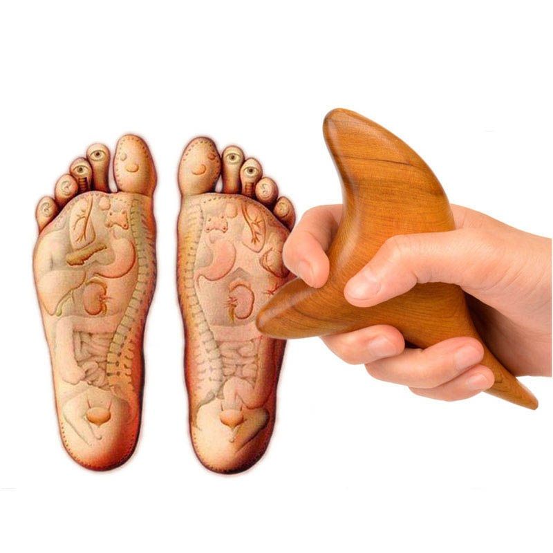 Wooden Massage Stick Acupuncture Rod Point Wooden Massage Stick Acupuncture Rod Point Foot Tool Camphor Wood Triangle Device Acupressure Tools Myofascial Release