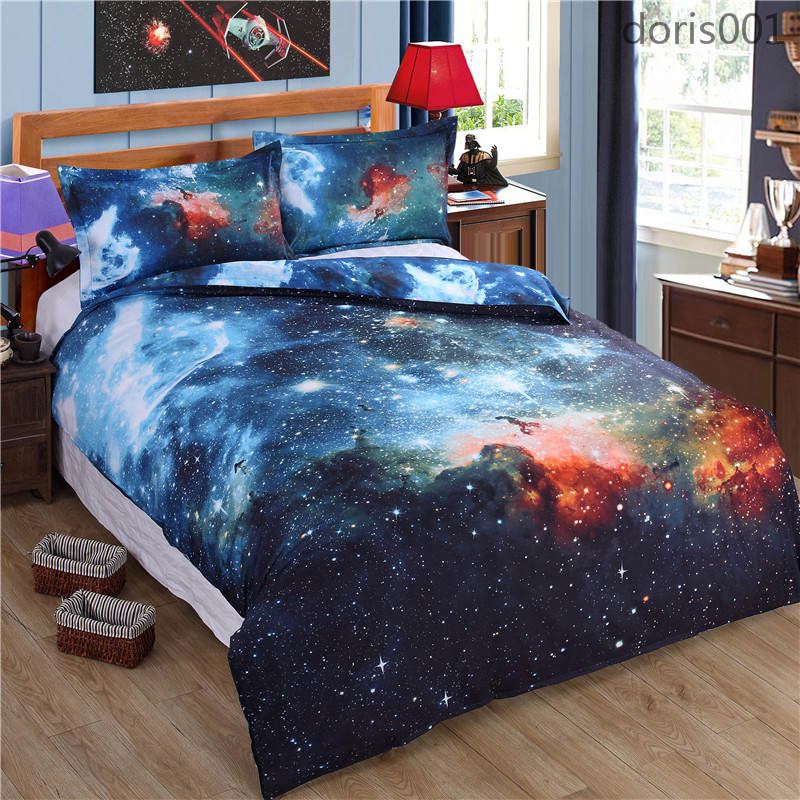 Thicken Hipster Galaxy 3d Bedding Set Universe Outer Space Themed Thicken Hipster Galaxy 3d Bedding Set Universe Outer Space Themed Duvet Cover Bed Sheet Pillow Case Queen Size Covers Full Comfortable Sets
