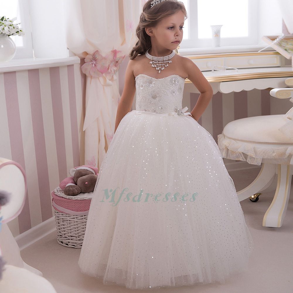 flower girl dresses with bling