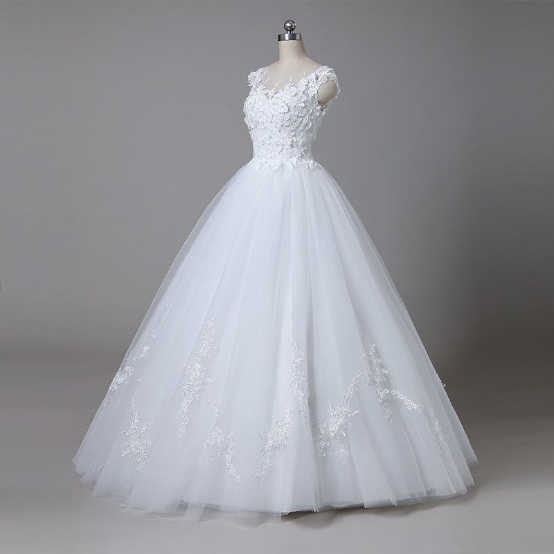 simple wedding ballgown