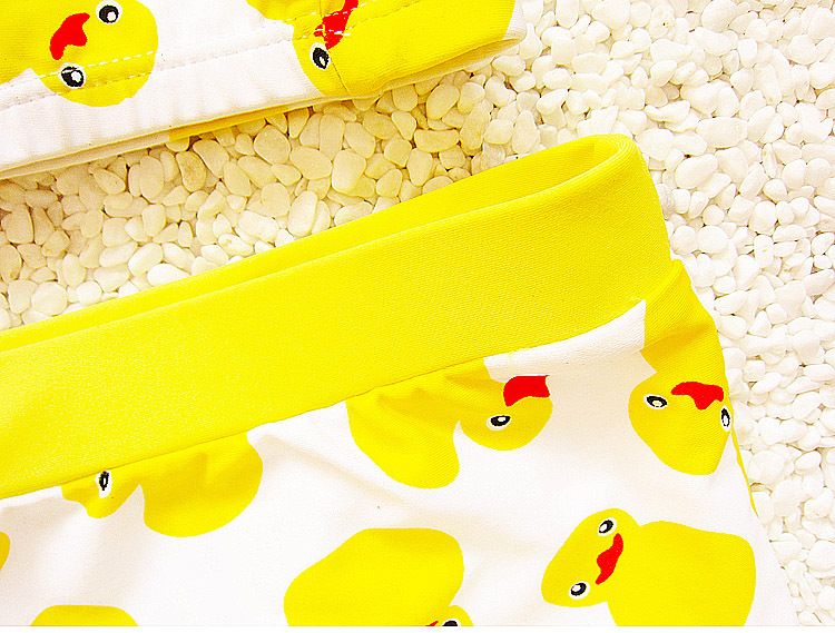 Baby Toddler Boy Swim Trunk Duck Swimming Shorts with Swim Hat