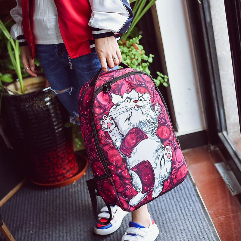 Kitten Money DLX Backpack Sprayground Design Daypack Street Schoolbag