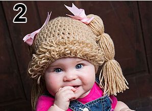 crochet cabbage patch hat