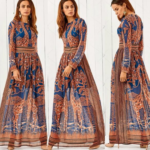 nice long dresses with sleeves
