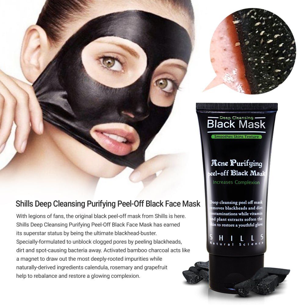 black mask purifying face mask