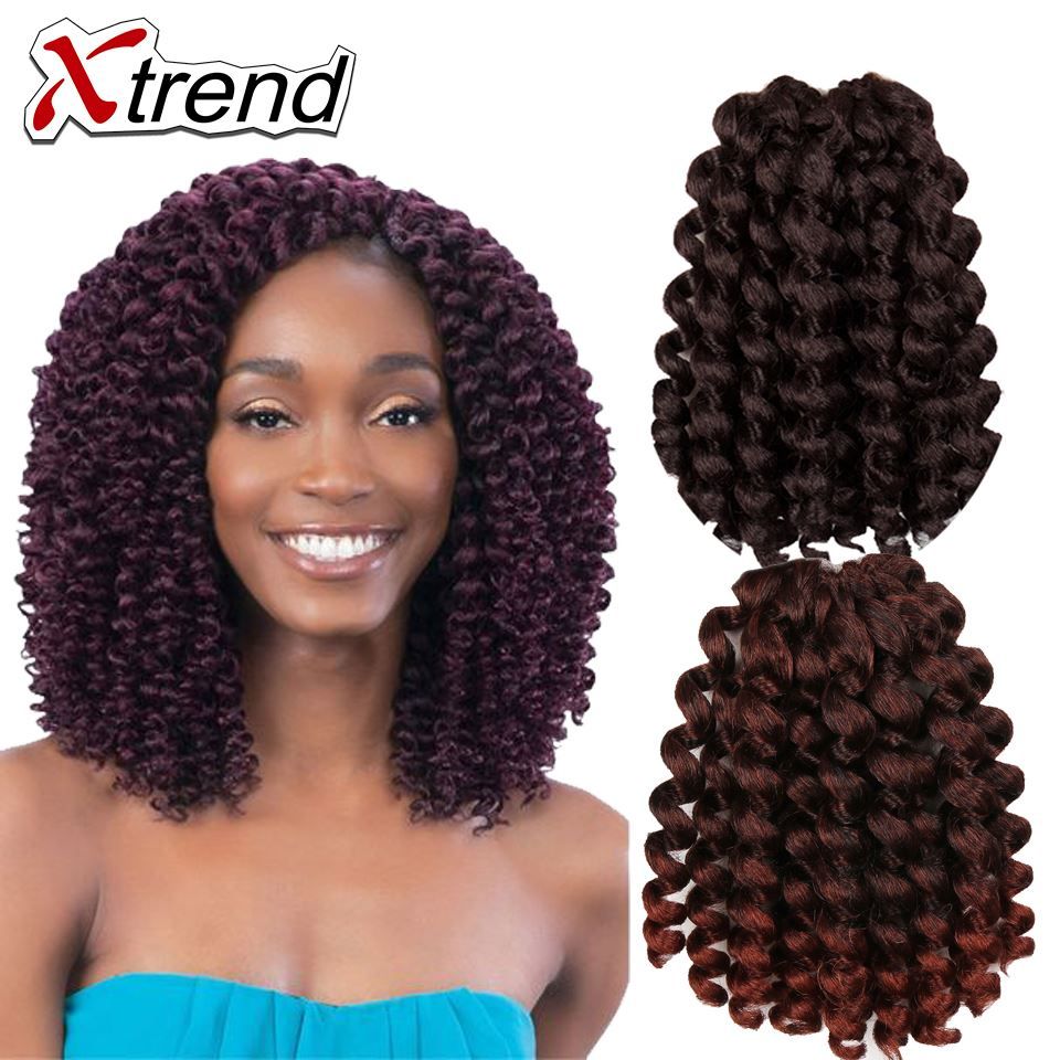 Xtrend Hair Hot Sale Jumpy Wand Curl Twist Janet Crochet Braids 8