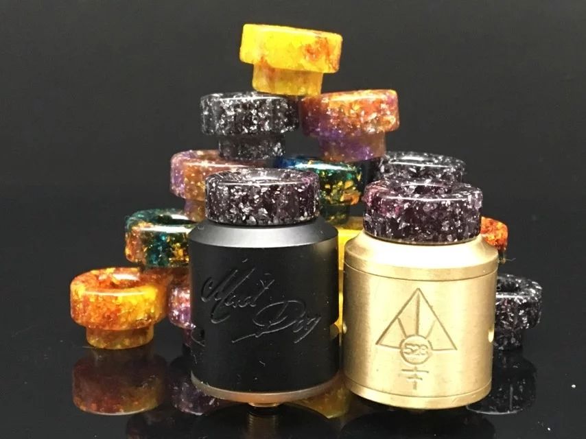 Wide Bore Drip Tip Epoxy Resin Mouth Piece For Kennedy Mad Dog 528 Goon