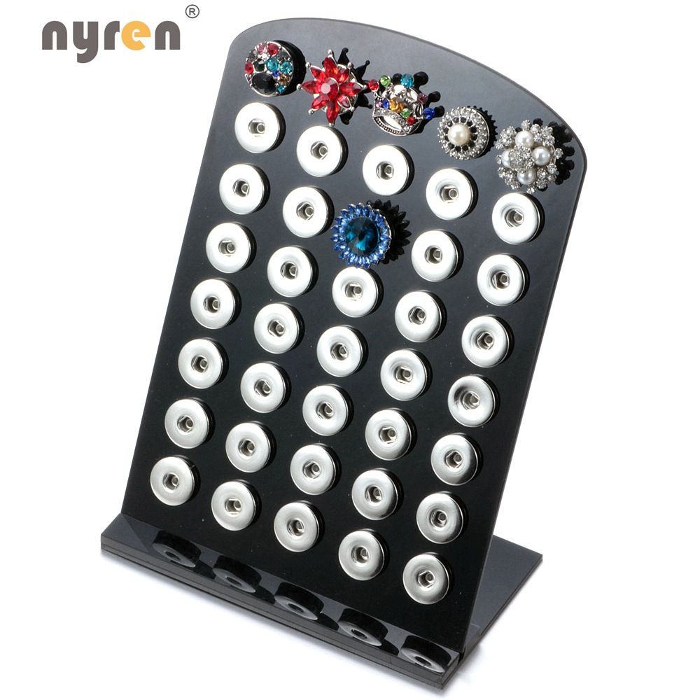 2019 Hot Sale Black Acrylic Snap Stands Display Detachable Set 18mm