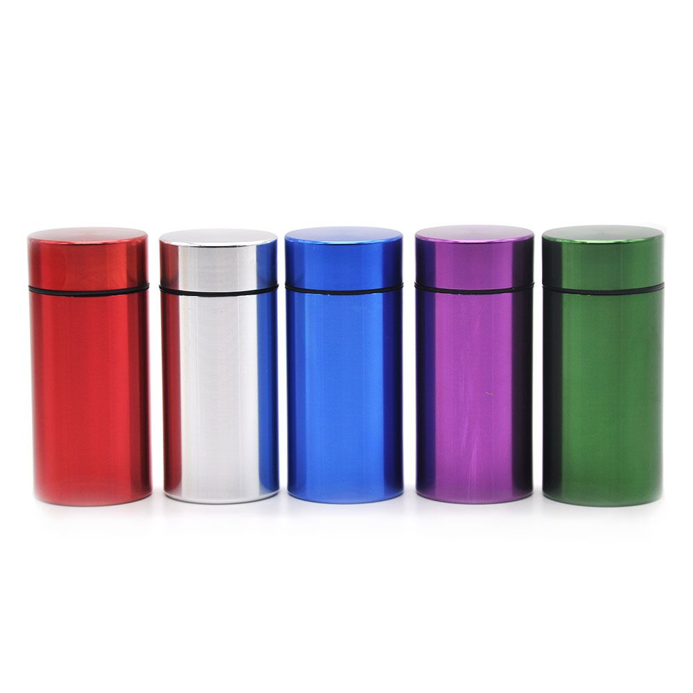 2020 New Arrival Aluminum Pill Box Rubber Airtight WaterProof Stash