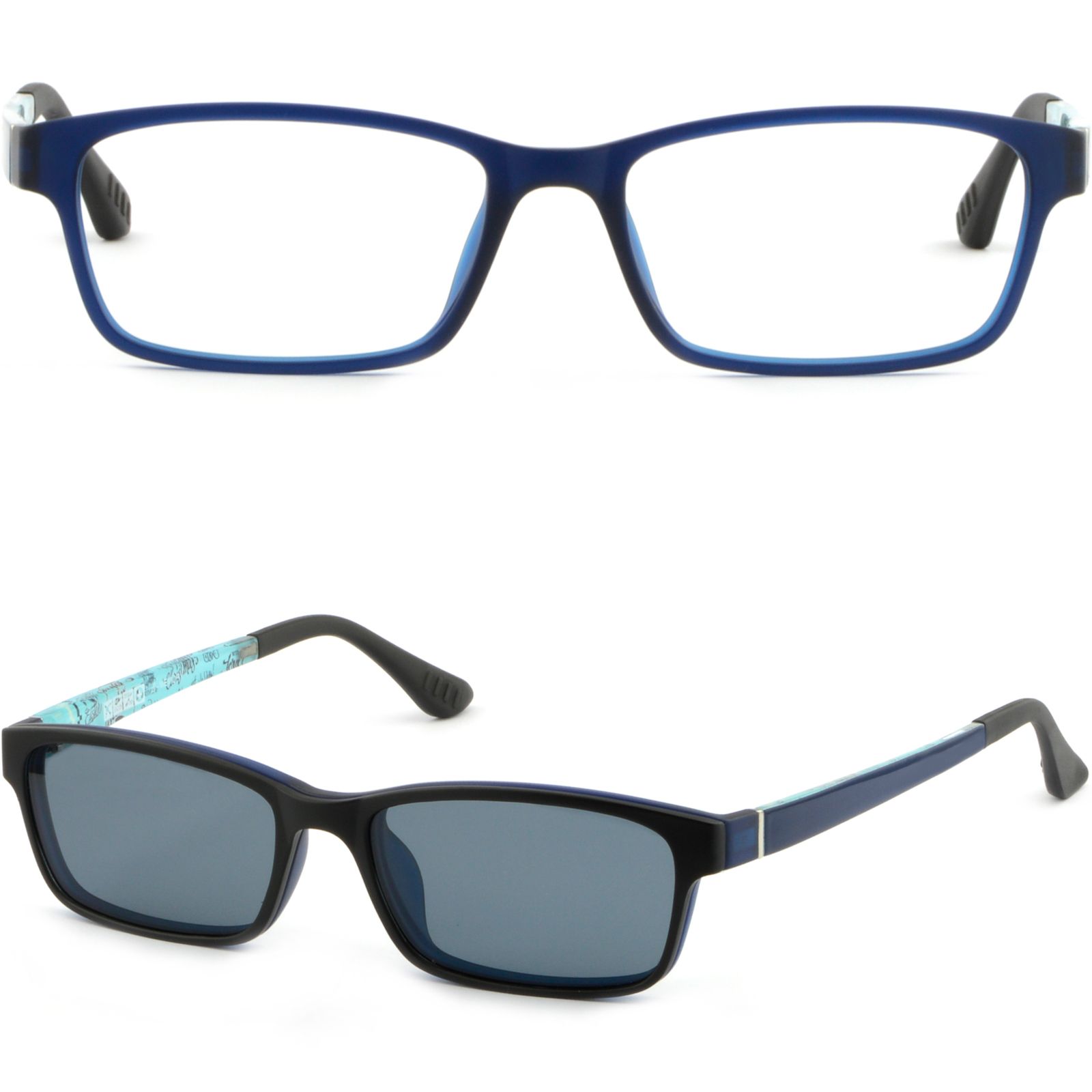 Men Women Snap Clip On Frames Prescription Glasses Sunglasses