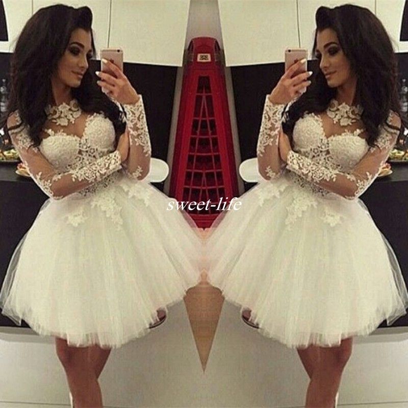 short white ball gown