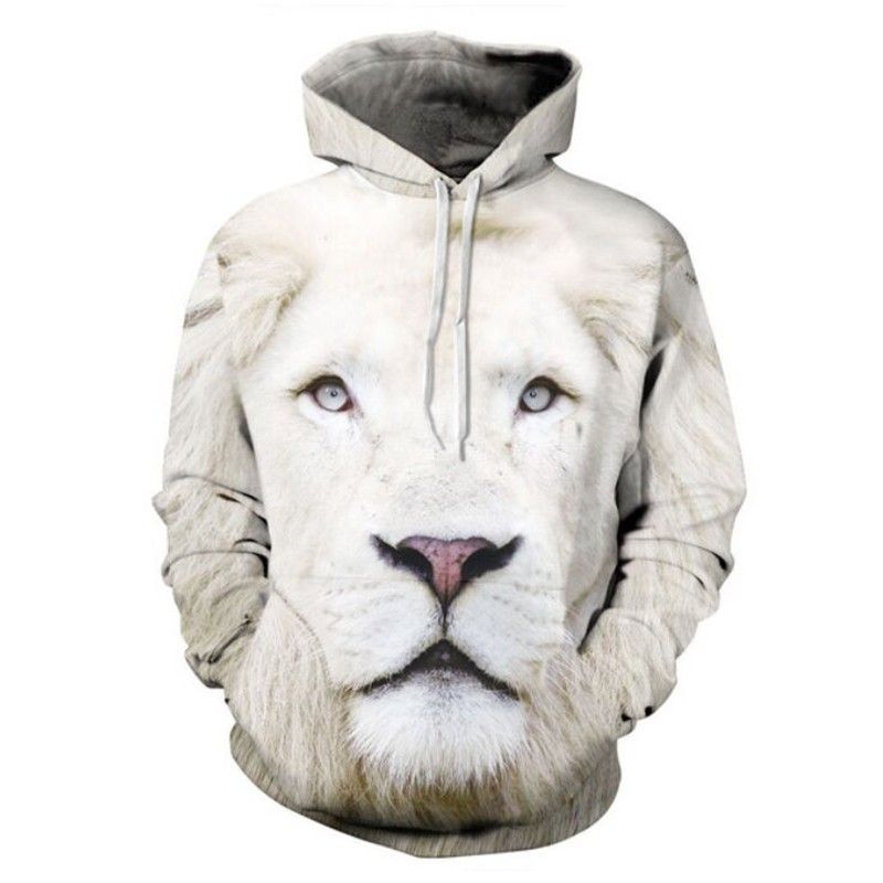 lion printed hoodies