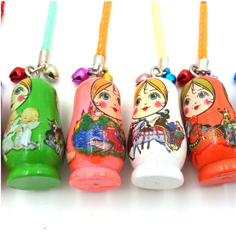 2016 뜨거운 판매 미니 러시아 인형 나무 수공예 펜던트 관광 기념품 선물 장난감 인형 액세서리