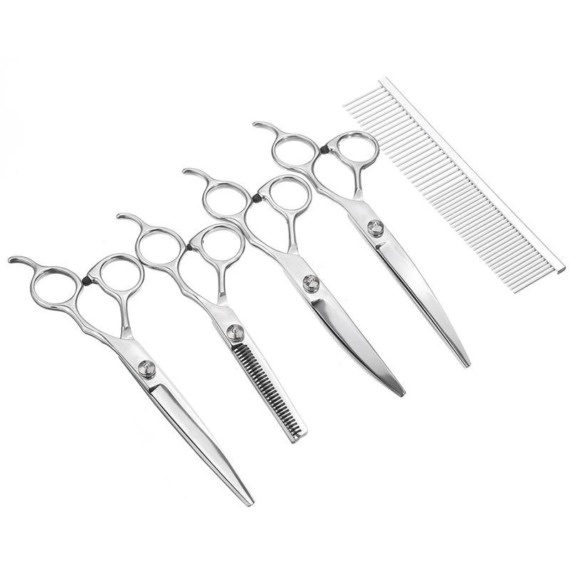 pet puppy 7 professional grooming scissors comb kit dog hair