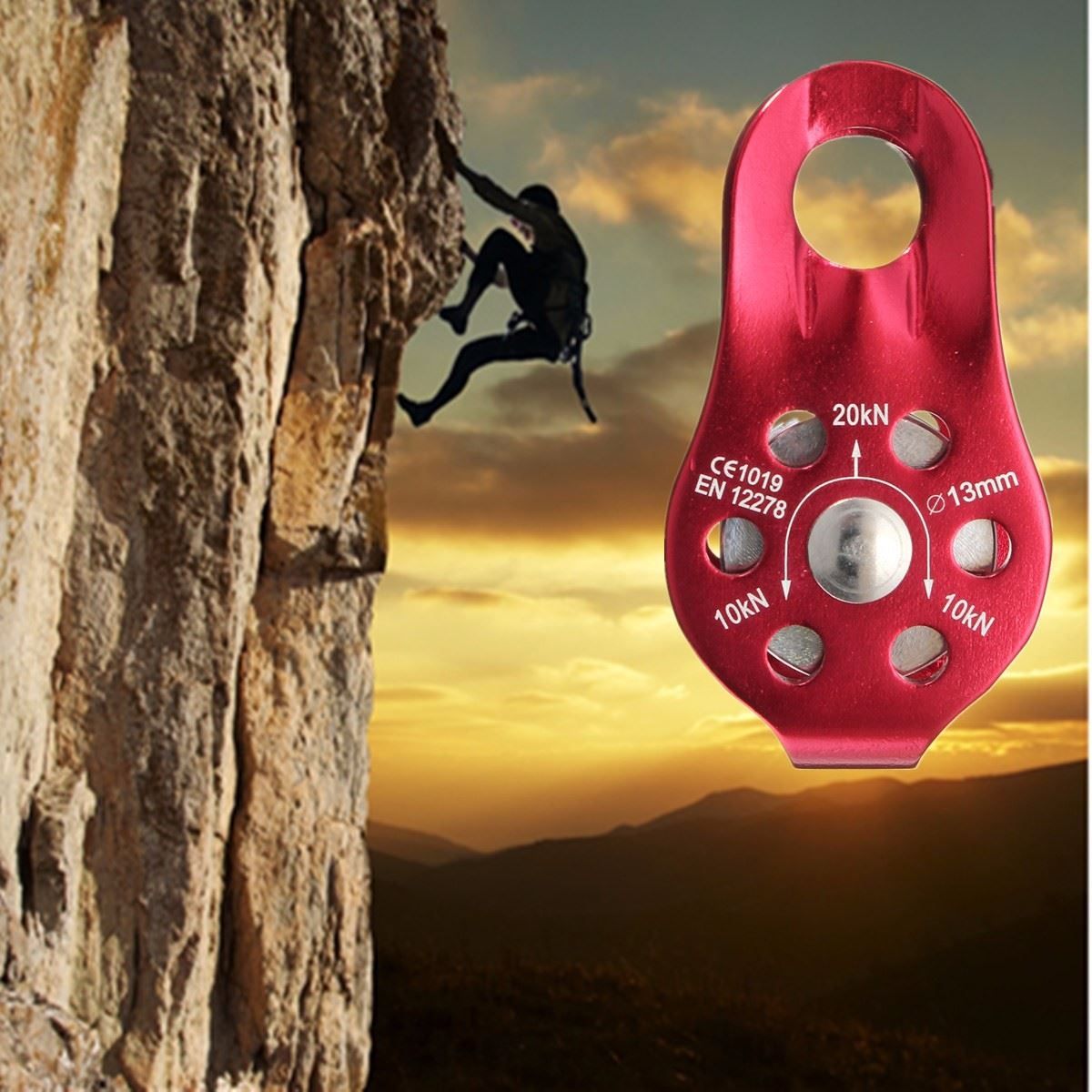 2020 XINDA XD 8610 Rock Climbing Pulleys Rope Pulley For 13mm Rope