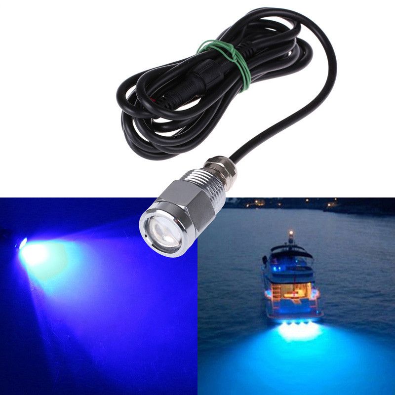 2020 6 LED Underwater Lights For Boats With Connector 9W Waterproof