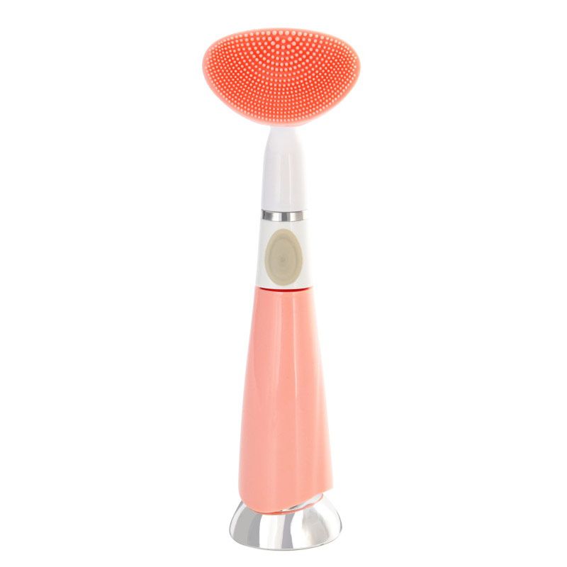 Electric Silicone Face Cleansing Brush Vibrating Pulsating Cleanser