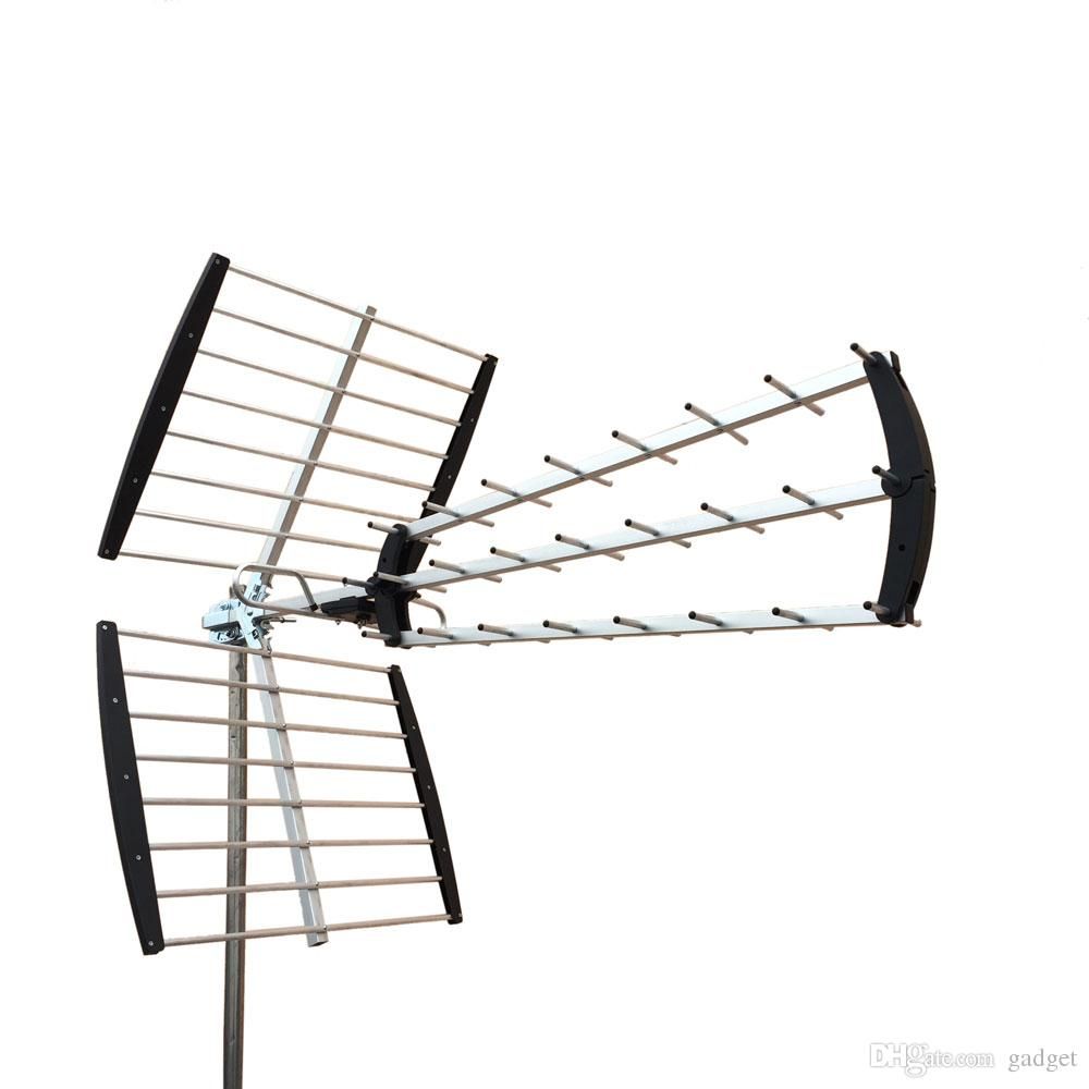 180 Mile HDTV Outdoor Amplified HD TV Antenna Digital UHF/VHF FM Radio XJ 450C 88022015 Digital