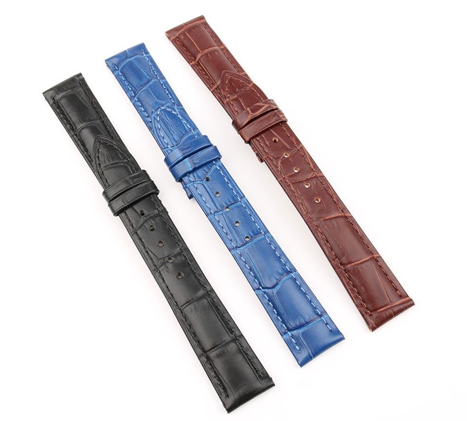 Genuine Leather Watchbands 16mm High Quality Watch Strap For Men And