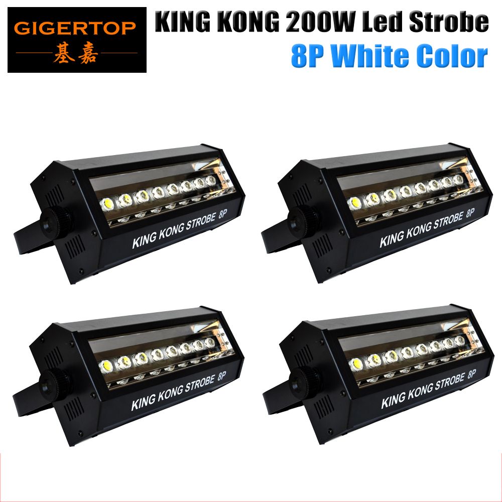 4 Unit 8*20W Led Big Strobe Light White Flash Auto/Sound/DMX512