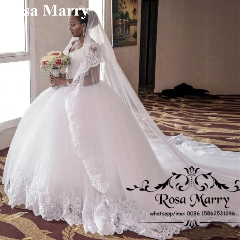 compre puffy chapel train africa nigeria vestidos de novia 2018