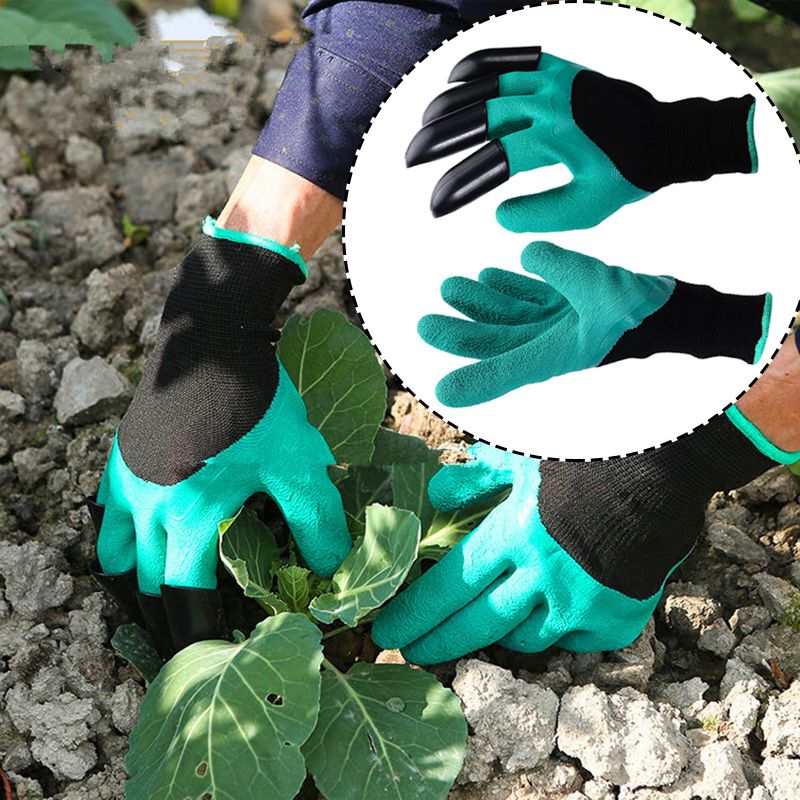 High Quality Latex Garden Gloves for Digging & Planting with 4 ABS