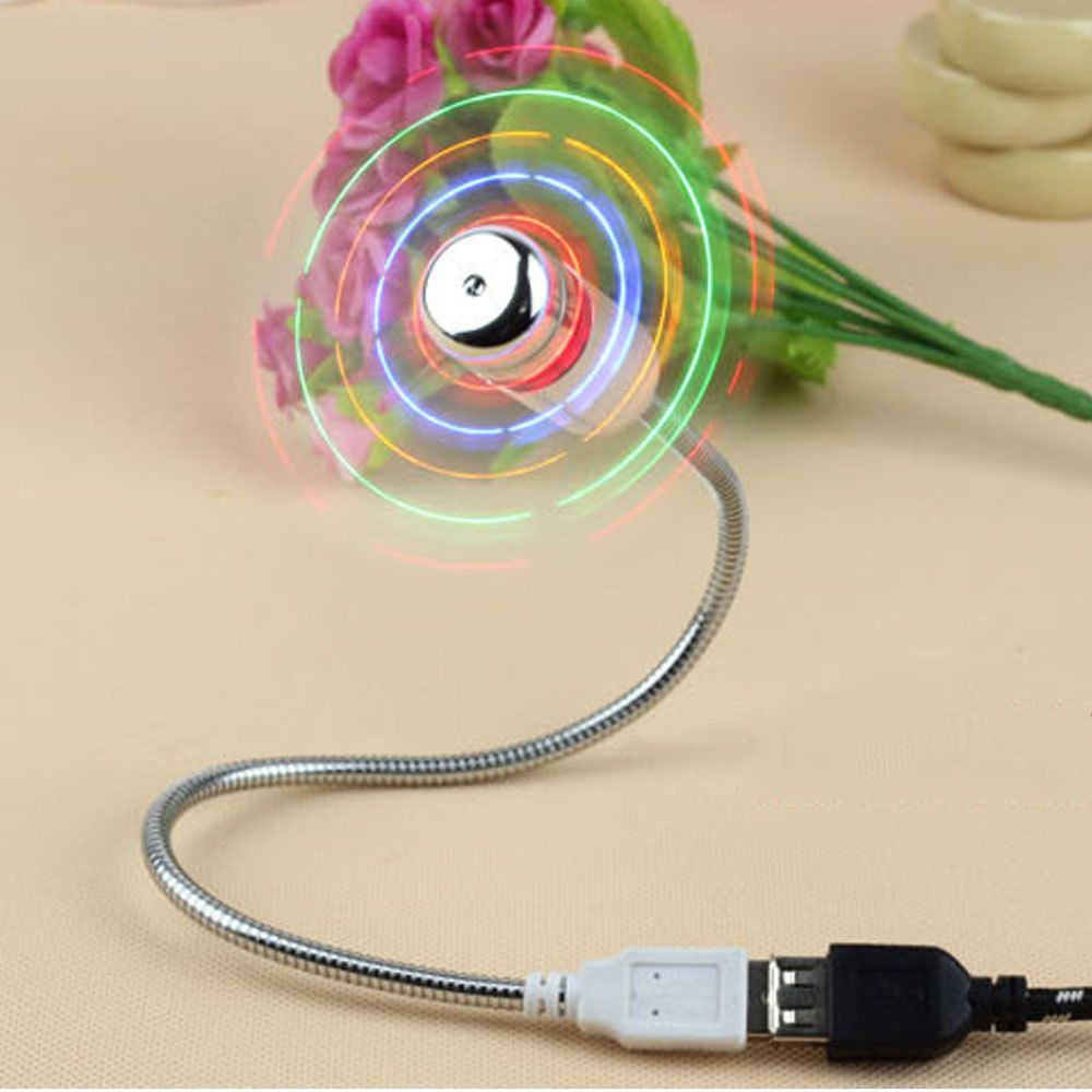 Portable Mini Bendable Flexible USB Fan Computer Notebook PC Colorful
