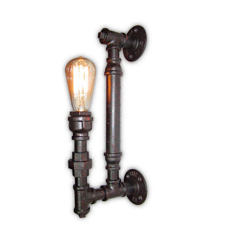 Whole Industrial Rustic Steampunk Metal Pipe Edison Whole Industrial Rustic Steampunk Metal Pipe Edison Bulb Vintage Wall Lamps Balcony Bar Light With E27 Rust Sconce By Cnmall
