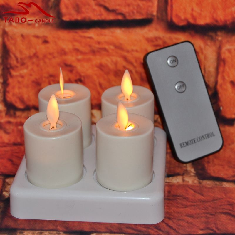 Moving Flame Amber Yellow Light Rechargeable Led Tea Candles Moving Flame Amber Yellow Light Rechargeable Led Tea Candles With Timer For Home Bedroom Bar Hotel Decoration Candle Ping Smells