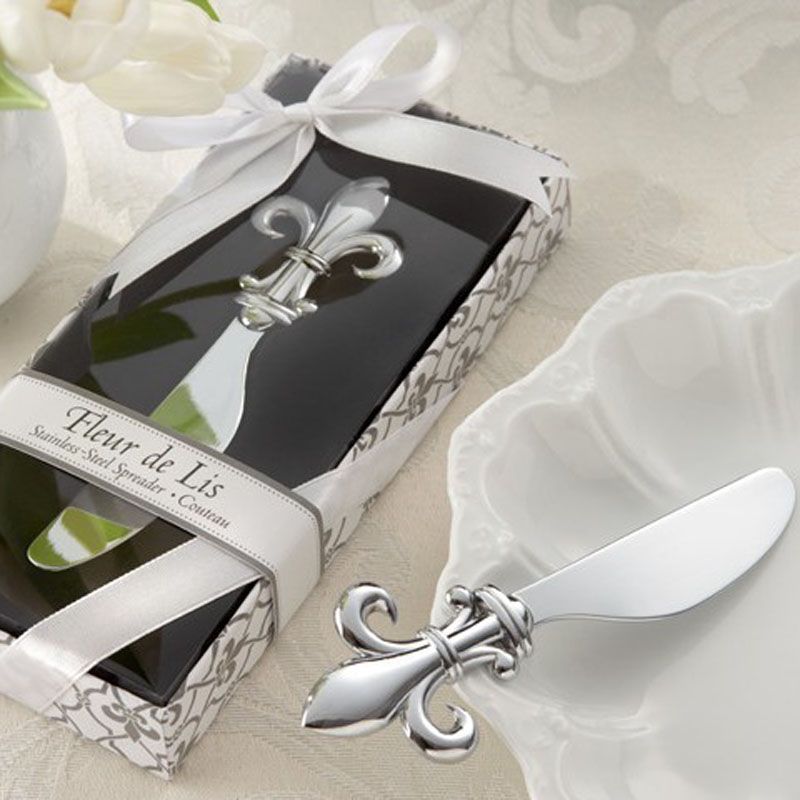 Fleur De Lis Chrome Spreader Butter Knife Wedding Favor Kitchen Fleur De Lis Chrome Spreader Butter Knife Wedding Favor Kitchen Gifts And Unique Party Favors Guest Giveaway For Kids
