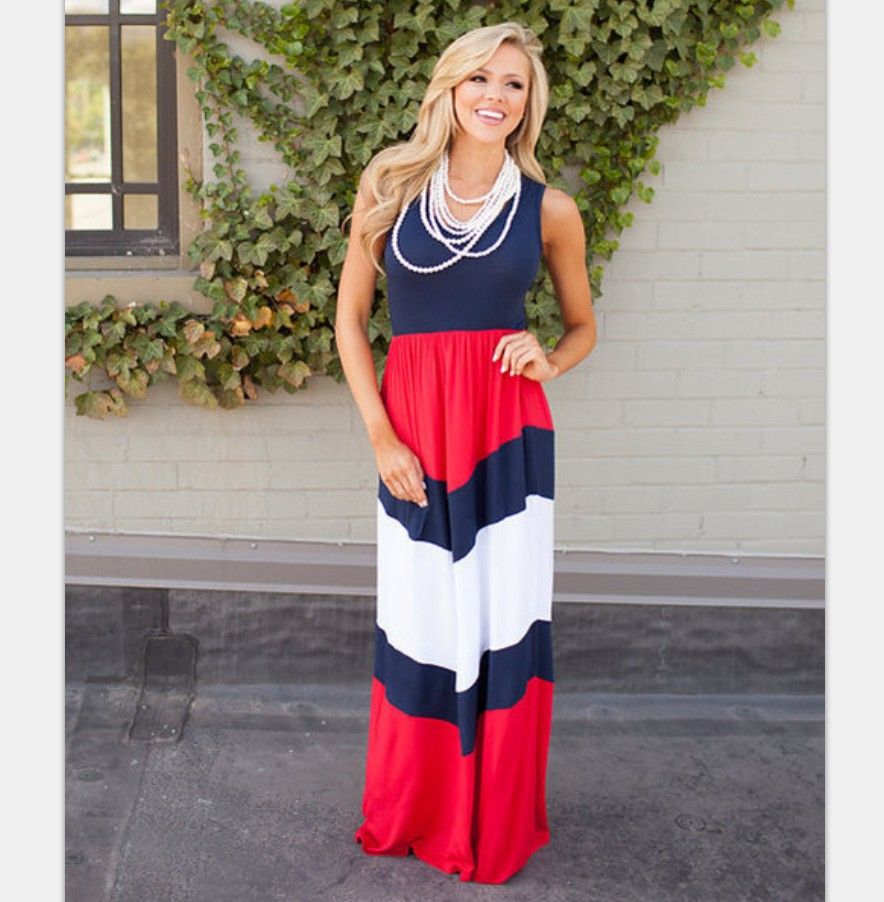 red white blue dress