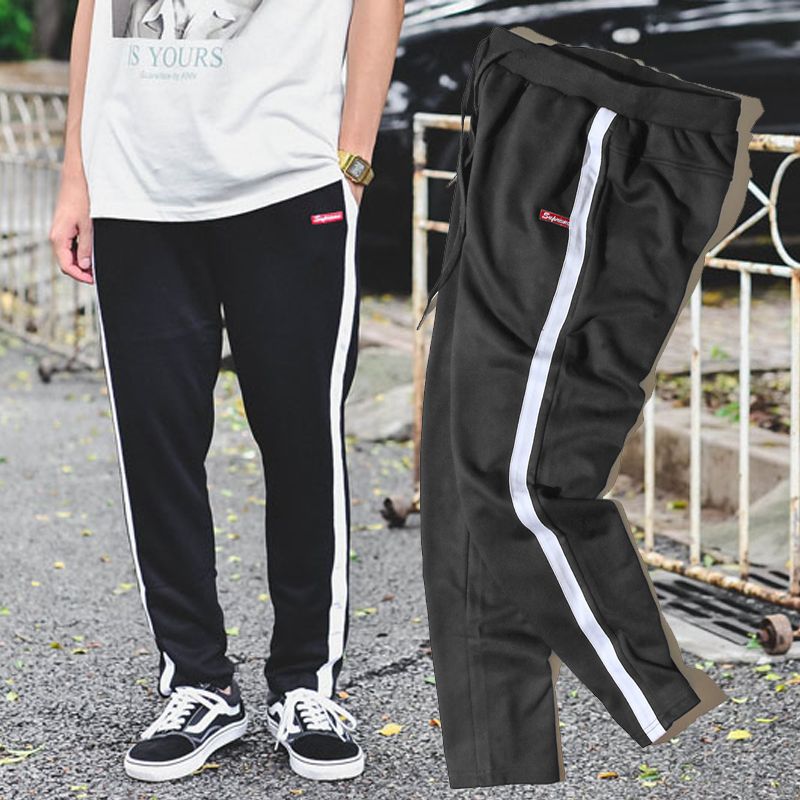 white sweatpant set