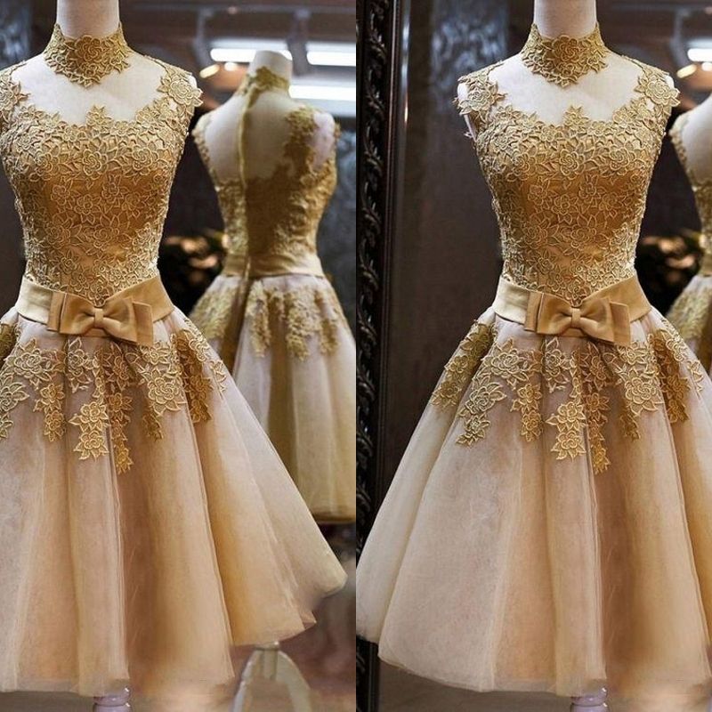 Cheap Cocktail Dresses Gold