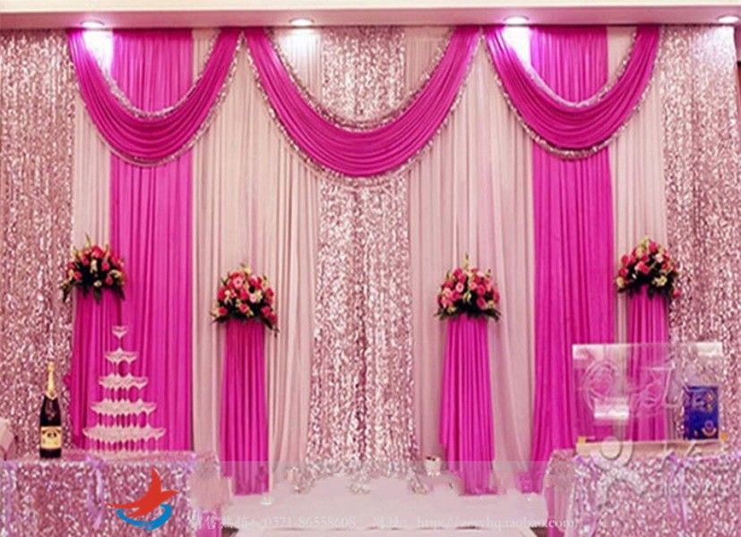 3m4m 3m6m 4m8m Ice Silk Wedding Backdrop Swag Party Curtain With Silver Sequin Fabric Drape Luxury Props Satin Diy Decor 3m4m 3m6m 4m8m Ice Silk Wedding Backdrop Swag Party Curtain With Silver Sequin Fabric Drape Luxury Props Satin Diy Decor