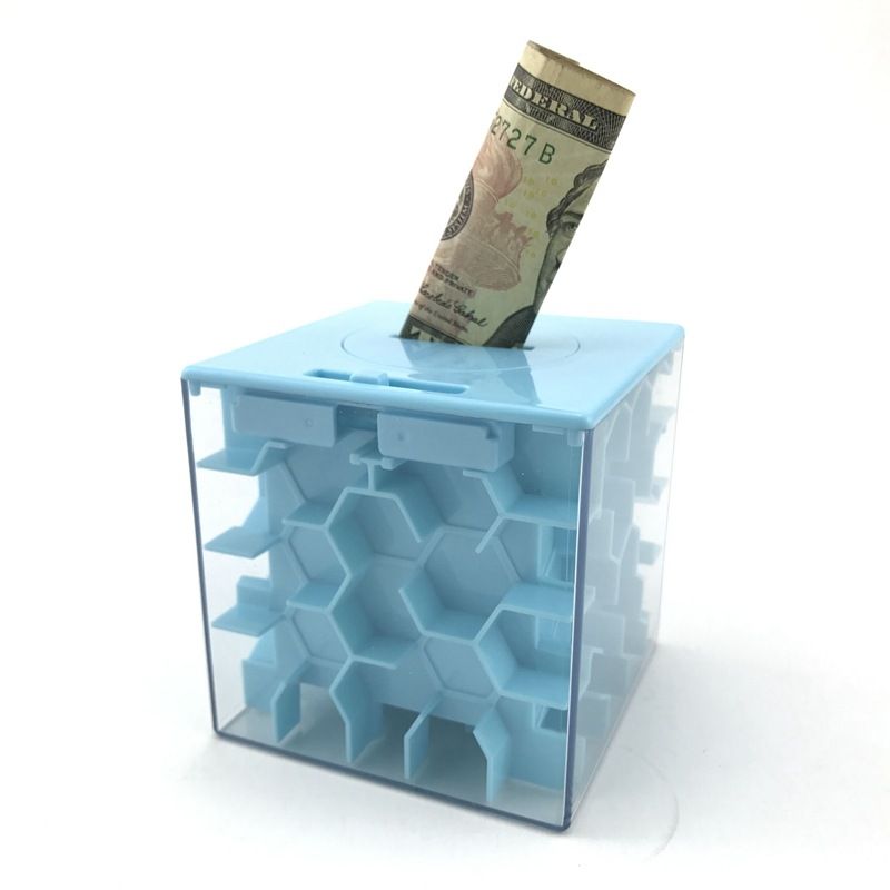 2021 3D Maze Money Box Kids Mission Maze Toys Labyrinth