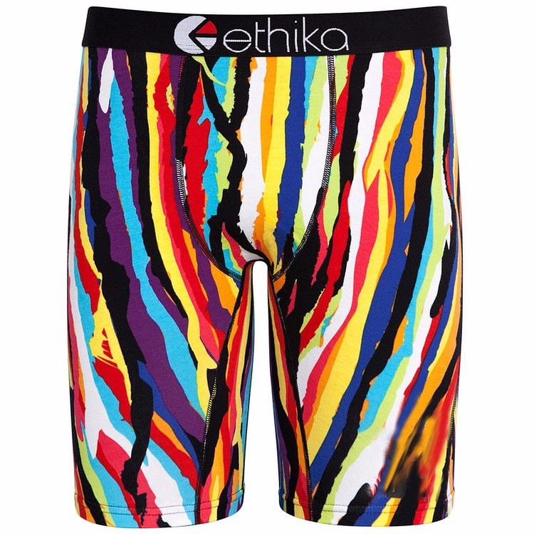 2019 Ethika Men'S Underwear Cotton Boxer Rainbow Stripes From