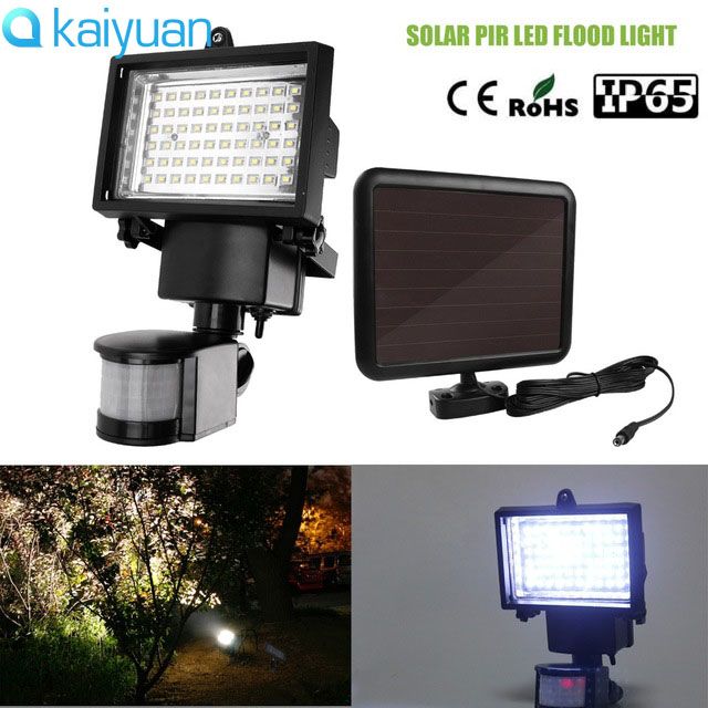 Ip65 60leds Solar Led Flood Light Lamp With Pir Motion Sensor Ip65 60leds Solar Led Flood Light Lamp With Pir Motion Sensor Outdoor Garden Spotlights Cool White Emergency Floodlights Floodlight