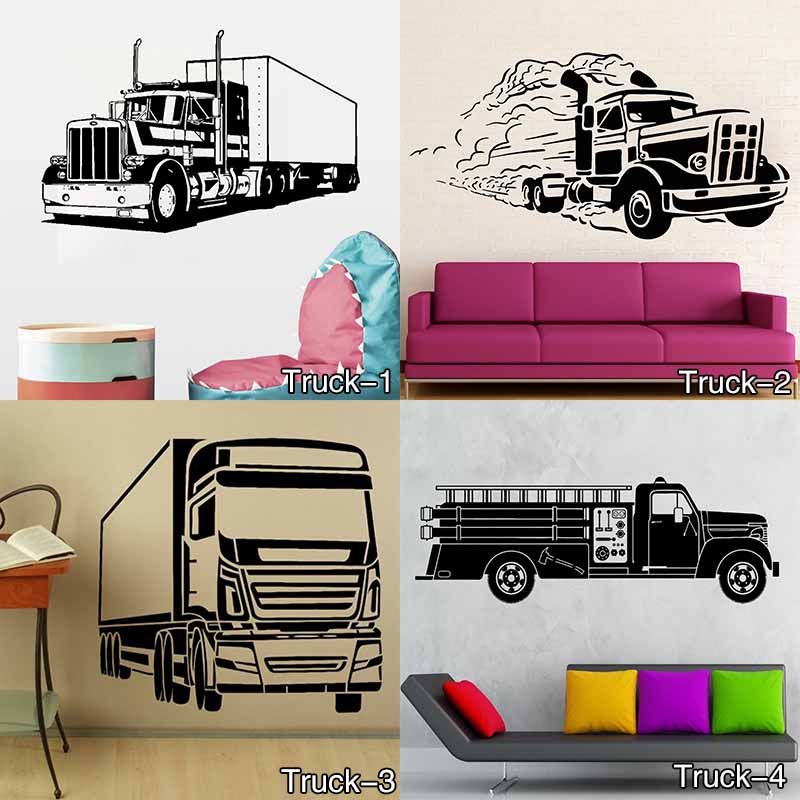 monster truck personalised any name kids bedroom wall sticker